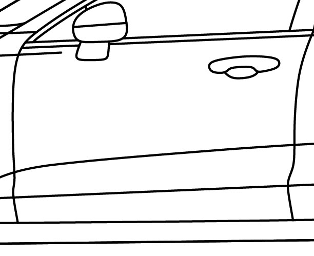 Driver door zone